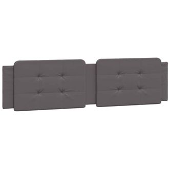 vidaXL Cuscino Testiera Grigio 200 cm in Similpelle - Vidaxl