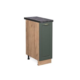 Vicco Armario De Farmacia Fame-line, Verde Dorado Casa De Campo, 30 Cm, Et Antracita Vicco