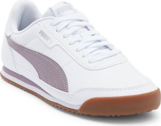Puma Turino II Sneaker in Puma White/Plum Jam/Silver at Nordstrom Rack, Size 10.5