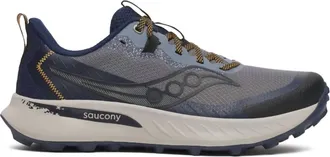 Saucony Mens Peregrine 15 Trail Running Shoes In Cinder/navy