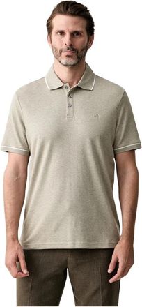 Michael Kors Gramercy Katoenen Poloshirt - Heren - Polos - Grijs - 2XL - Katoen - Tops