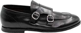Green George Rustic Loafer - Heren - Loafers - Zwart - 40 1/2 EU - Leer - Schoenen