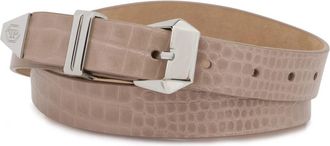 Philipp Plein Leren Riem Cocco - Dames - Riemen - Beige - 80 CM - Leer - Accessoires