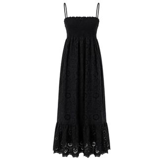 MC2 Saint Barth Summer Dresses, female, Black, Size: XS Sangallo Sunflower Embry Maxi Dress