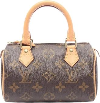Louis Vuitton Pre-owned Mini Bag - Dames - Vintage Mini Tas - Bruin - ONE Size - Vintage