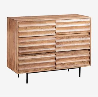 Sklum Sklum - Cassettiera Petter in legno di acacia