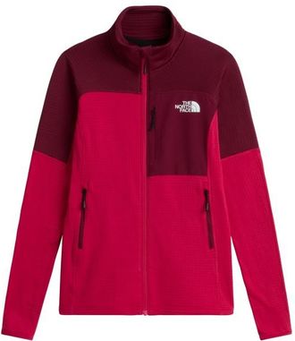 The North Face Polartec Powergrid Stormgap Jacket Fleecejacke f&uuml;r Damen | rosa/rot