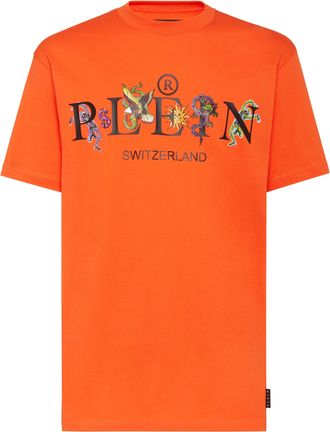 Philipp Plein Jersey T-shirt Round Neck SS Tattoo