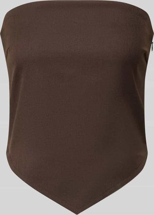 Copenhagen Muse Slim Fit Blusentop im Off-Shoulder-Look Modell RAVNA in Schoko, Gr&ouml;&szlig;e XL