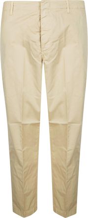 Dondup Gabardina Straight Leg Subtle Sheen Trousers