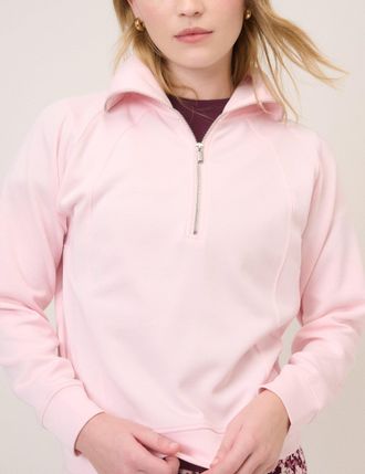 Nobody's Child Pink Quarter Zip Jumper