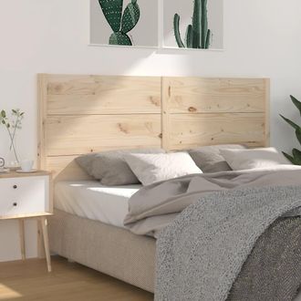 vidaXL Cabecero Madera Maciza De Pino 141x4x100 Cm Vidaxl