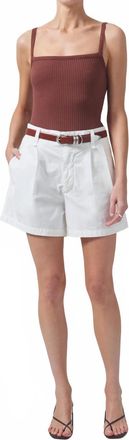 Citizens Of Humanity Coralin Pleated Short In Dove