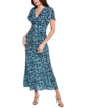 Faithfull The Brand Saturnia Silk Midi Dress