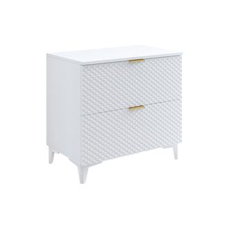 Petits Meubles Mueble bajo lavabo 80 cm con patas estratificado Blanco