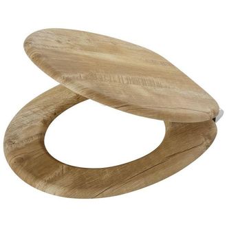 Tiger Hetta Toiletbril - met deksel - MDF - Bruin