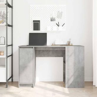 Berkfield Home Durable Desk Concrete Grey 120x42x76 cm Engineered Wood | Size: 120 x 42 x 76 cm