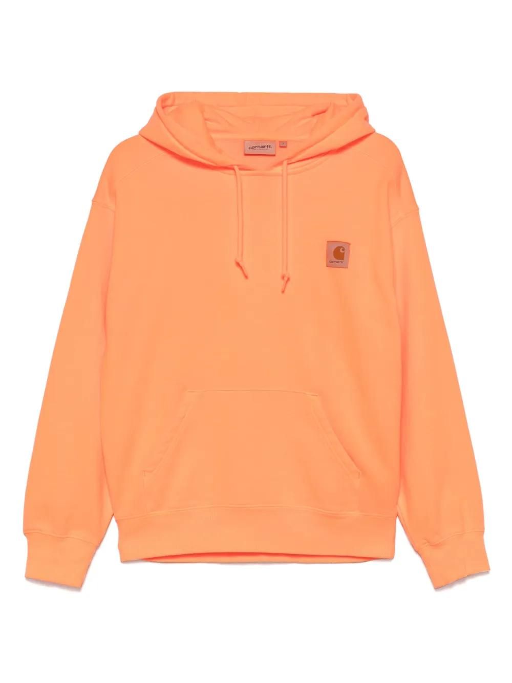 Marcelo Burlon Hoodies, male, Orange, Size: L Sunset Cross