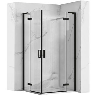 Rea Mampara De Ducha Rea Hugo Double Black 90x90