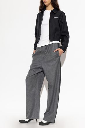 Sporty & Rich Prep Scholo Wool Jacket, Womens, Grey
