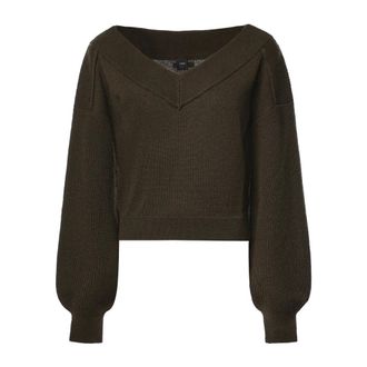 Pinko Pinko, Truien & Vesten, Dames, Groen, M, V-neck Truien