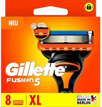 Gillette Cuchillas De Repuesto Originales Para Maquinilla De Afeitar Gillette Fusion5 (8 Unidades)