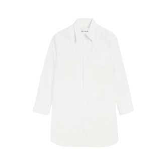Ami Shirts, female, White, Size: 2XS Wide Shirt Dress