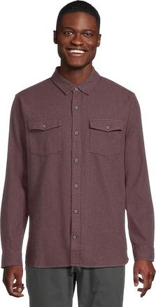 Royal Robbins Bristol Organic Cotton Twill Long Sleeve Mens Clothing Black Currant : 2XL, Flannel/Cotton