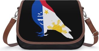 Generic Philippines Pinoy Flag Dove Peace Crossbody Bags for Women Shoulder Messenger Bag Purse Handbags