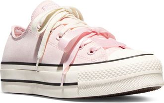 Converse Chuck Taylor All Star Lift Peached Low Top Platform Sneaker in Decade Pink/Egret/Black at Nordstrom, Size 10.5