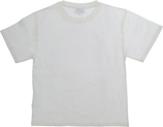 Kenzo Boys Kids T-Shirt Crew Neck White Cotton T-Shirts And Polos