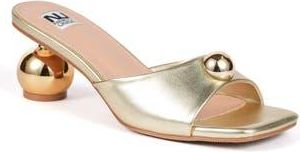 Ninety Union Milano Orb Heel Slide Sandal in Gold at Nordstrom Rack, Size 10