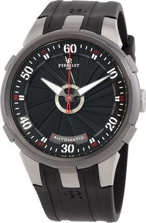 Perrelet Pre-owned Perrelet Turbine XL Automatic Black Dial Mens Watch A1050/1