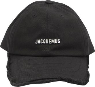 Jacquemus Black Logo Baseball Cap