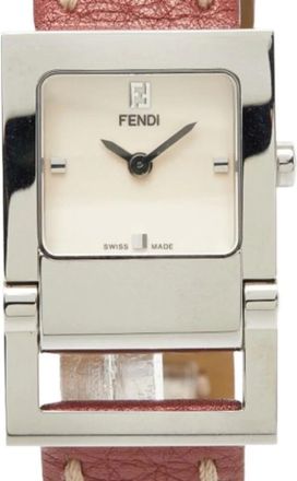 Fendi Pre-owned Watches, female, Gray, Size: ONE SIZE Pre-owned Orologi Stainless Steel Watch
