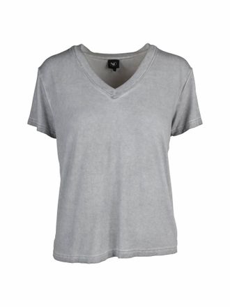 N&Uuml; Denmark V-Neck Short Sleeve T-Shirt In Sage