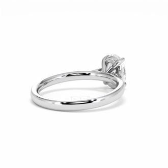 The Diamond Store Amora Oval 1.00ct Diamond Engagement Ring G/VS1 Set in 18K White Gold