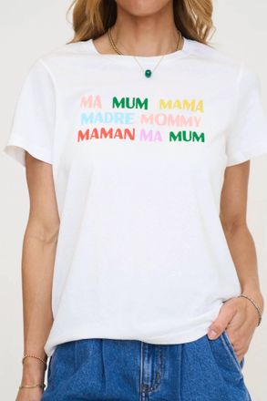 Ink+Alloy Mama Kiki Tee In White
