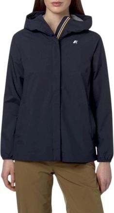 K-Way Marguerite Jacket - Dames - Regenjassen - Blauw - XL - Polyester - Jassen