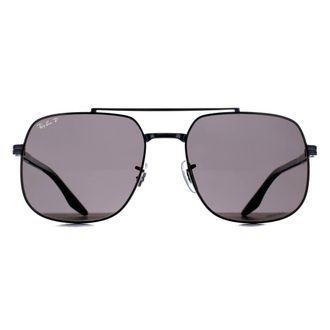 Ray-Ban Aviator Gunmetal Dark Grey Chromance Polarized RB3699