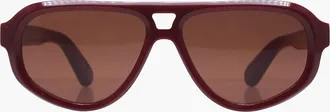 Reality Eyewear Luxe Ryder Sunglasses in Merlot at Nordstrom