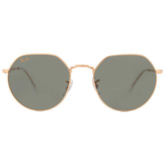 Ray-Ban Jack Green Geometric Unisex Sunglasses RB3565 919631 55