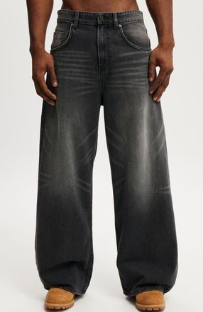 Cotton On Mens Super Baggy Balloon Jean in Backbone Black at Nordstrom, Size 30 X 32