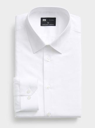 Le 31 Mens Satiny 100% cotton shirt Comfort fit