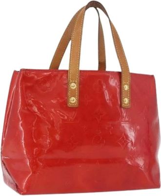 Louis Vuitton Pre-owned Handbags, female, Red, Size: ONE SIZE Pre-owned Vintage Patent Leather Hand Bag