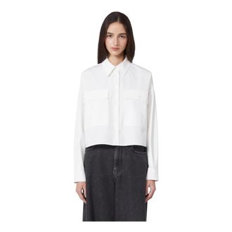 Max Mara Shirts, female, White, Size: 2XS Boxy Shirt