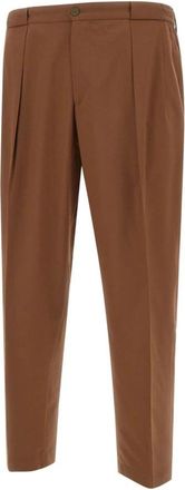 BRIGLIA 1949 Portobellos Broek - Heren - Nette broeken - Bruin - M - Wol - Broeken