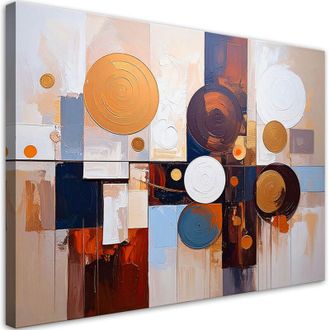 Artgeist Quadro su tela, Astrattismo Cerchi colorati - 60x40