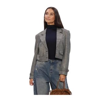 Aaiko Ines Tweed Pes 540 - Dames - Jassen - Veelkleurig - Maat: L Tweed