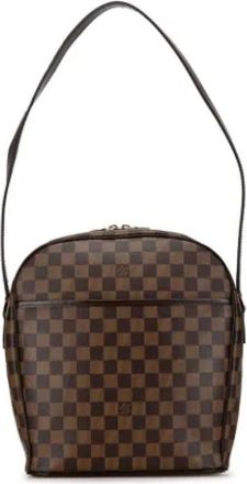 Louis Vuitton Tweedehands Canvas Louis Vuitton tassen - Dames - Vintage Schoudertas - Bruin - ONE Size - Vintage
